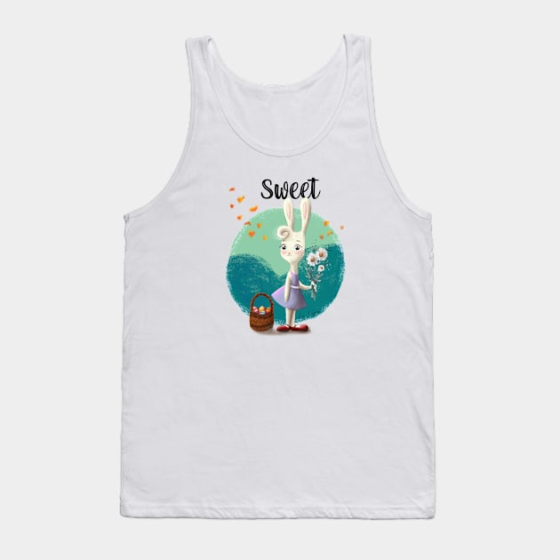 Sweet bunny Tank Top by Lu Lapin